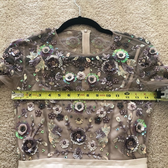 Needle & Thread Tan Maxi Dress Size US 0 - Picture 7 of 7